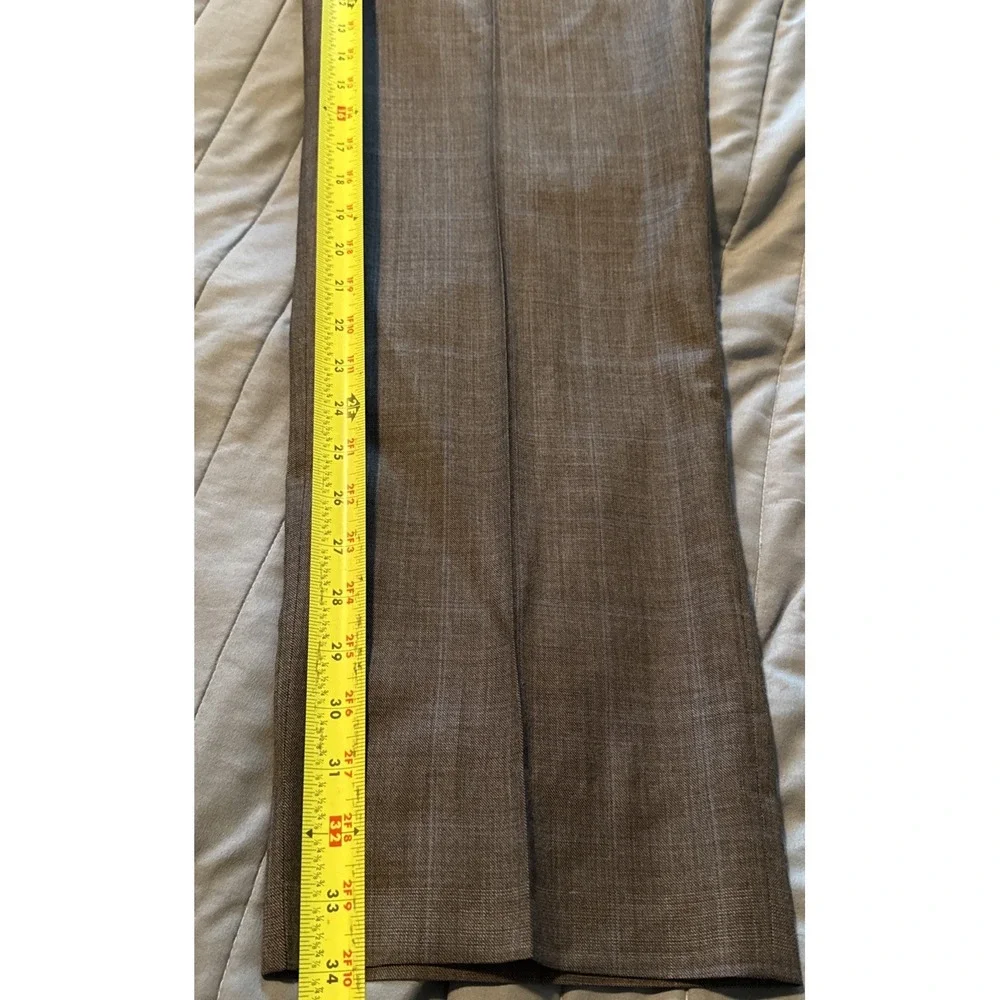 Jos. A Bank 46L Gray Windowpane Traveler 2pc Suit 38x34